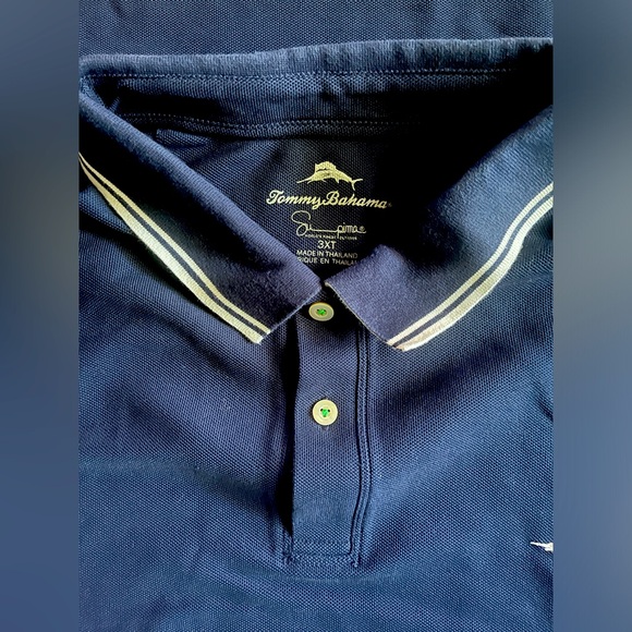 Tommy Bahama Other - Tommy Bahama Emfielder Supima Navy Blue Tech Polo Shirt Size 3XT